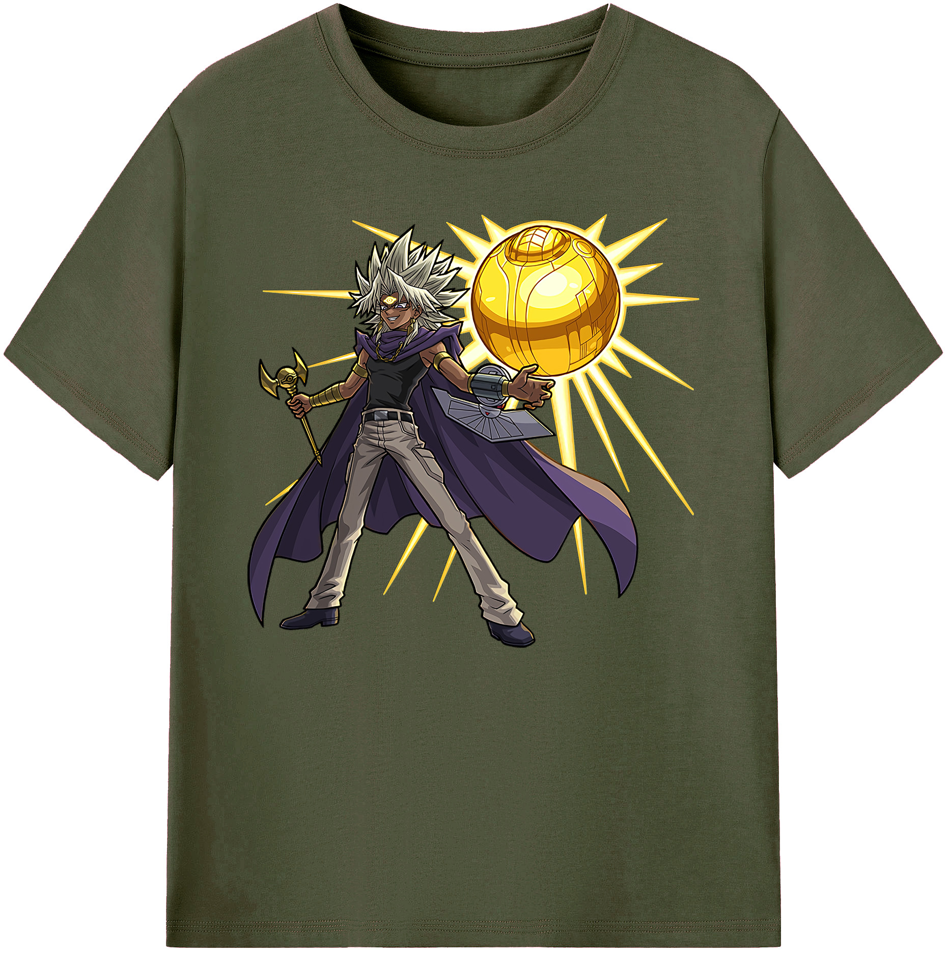 （画像用） 遊☆戯☆王 Yu-Gi-Oh! 綿100％ メンズ半袖Tシャツ｜肌触りやわらか＆通気性